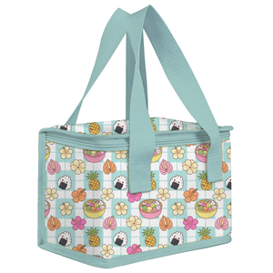 Sac Isotherme Portable pour Pique-nique d'Été en Tissu Oxford avec Fermeture Éclair, Motif <span class=keywords><strong>Hawaïen</strong></span> Poke Bowl Musubi, Personnalisable, pour 6 Boîtes, Idéal pour l'École des Enfants - Product Image 2
