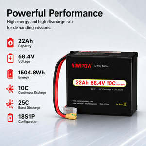 Batterie de drone 22Ah 68.4V 10C, haute puissance, sortie stable, longue durée de vie, batterie lithium pour drone de levage lourd, batterie de drone agricole - Product Image 3