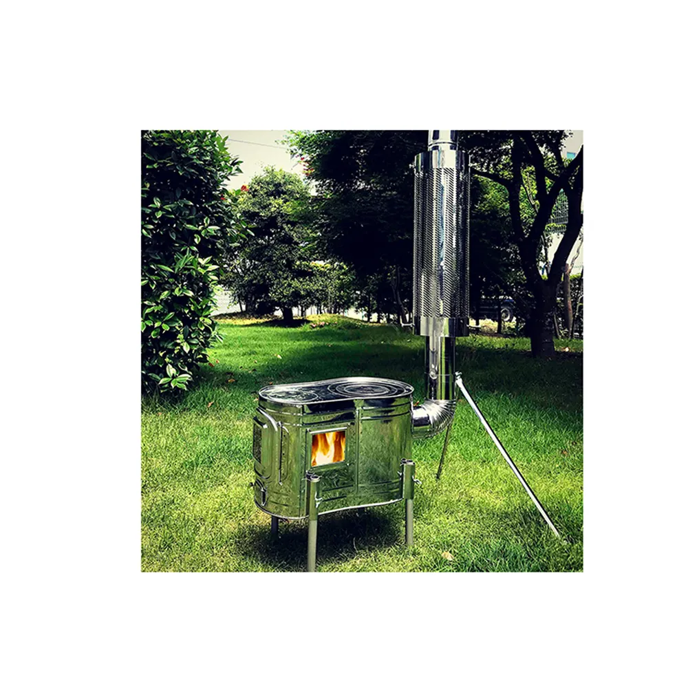 Stainless Japanese outdoor portable Japanese camping cooking stove