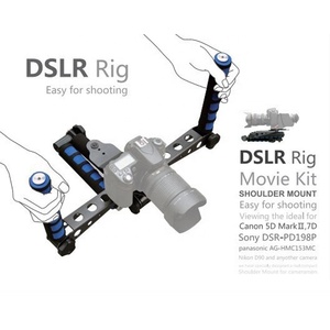 DSLR fotocamera Video Studio Rig Kit di montaggio a spalla per ridurre la scossa per <span class=keywords><strong>Smartphone</strong></span> tenere il viso oggetto di tracciamento della fotocamera portatile stabilizzatore Rig - Product Image 4