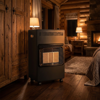 Chauffage au gaz infrarouge en céramique GPL sur roues, portable, pour extérieur et intérieur, chauffage rapide, réglable, économe en énergie, pour maison et chambre