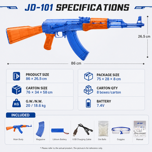 AK47 Sijun Fabricant <span class=keywords><strong>Pistolet</strong></span> à <span class=keywords><strong>eau</strong></span> électrique en plastique, lanceur de gel grande capacité transparent, <span class=keywords><strong>pistolet</strong></span> à gel électrique <span class=keywords><strong>d</strong></span>'été - Product Image 3