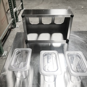 Stainless Steel Condiment <b>Caddy</b> Station with GN Food Pans - Product Image 5