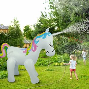 Best Seller Float Joy Unicorn Water Sprinkler Inflatable Outdoor Kids Backyard <b>Summer</b> Splash Toy Party Yard <b>Decoration</b> Fun Game - Product Image 1