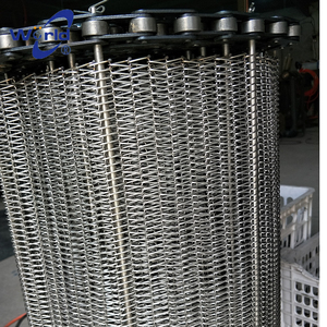 SHANGYONG SH-SS-090 304 Paslanmaz Çelik Dokuma Tel Örgü Düz Dokuma Konveyör Bandı Hızlı Dondurucu Kurutucu Sebze Gıda İşleme - Product Image 3