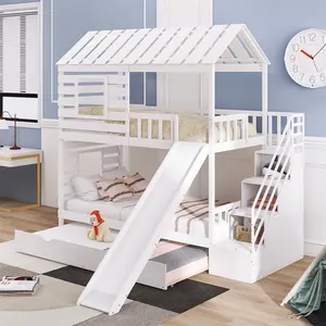 מיטות קומותיים איכותיות לילדים בנים בנות ובני נוער עם גג וגדר