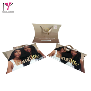 2026 Hot Sale Luxury Corrugated Cardboard Wig Box Greaseproof Paper Packaging for Household Products Big <b>Pillow</b> Shape Magnet - Product Image 2