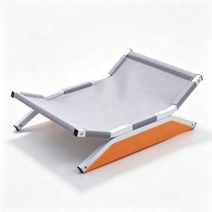 Lit pliable pour animaux de compagnie, portable, en tissu Oxford, design minimaliste, utilisation en intérieur pour chiens, amovible, lavable, forme rectangulaire, toutes saisons - Product Image 3