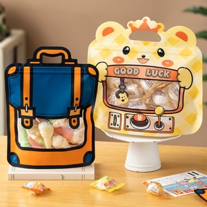 Tùy chỉnh in bao bì nhựa không thường xuyên hình dạng đặc biệt chết cắt dây kéo mùi bằng chứng Mylar túi kẹo đứng lên túi với cửa sổ - Product Image 2