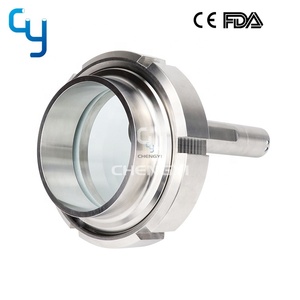 Vente directe d'usine, verre de visée rond en acier inoxydable sanitaire, type soudure, avec lampe de recharge - Product Image 6