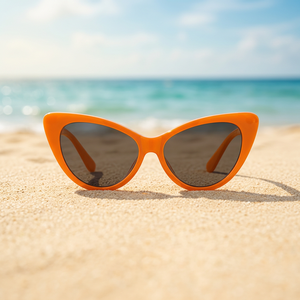 Children Unisex Cat Eye <b>Sunglasses</b> Orange Model 4009 Made in TR - Product Image 3