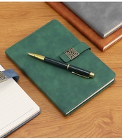 Ensemble de bloc-notes A5 en similicuir avec logo personnalisé imprimé UV, cadeau d'affaires haut de gamme, épaissi, 100 feuilles