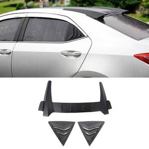 Para Toyota Corolla Levin 2014-2018: Alerón Trasero de Techo, Embellecedor de Ventana Triangular Trasera Tipo Aleta de Tiburón, Cubierta de Ventana Lateral Trasera - Product Image 1