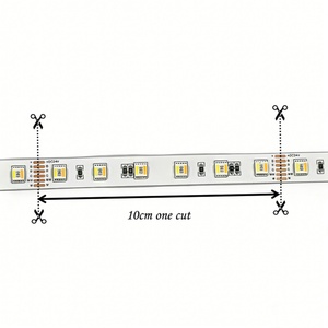 ราคาโรงงาน ขายส่ง ไฟ LED SMD 5050 อัจฉริยะ 18W/M 24V 12มม. แถบไฟ LED RGB อัจฉริยะ RGB+W+WH 5050 60D 5in1 สี 5ม. - Product Image 3