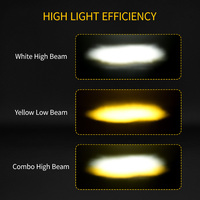 Barre lumineuse LED bicolore anti-éblouissement avec DRL séquentiel pour semi-remorques, fourgonnettes et Iveco