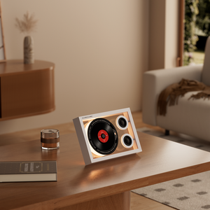 KUANGXIANG Produits Phares 2026 Nouveau Lecteur <span class=keywords><strong>CD</strong></span> Portable 5-en-1 pour la Maison avec Haut-parleur, Lumières Ambiance, Radio et Appel Mains Libres - Product Image 1