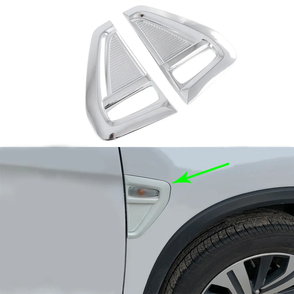 Autozubehör Dekoration ABS Seiten kotflügel Emblem Aufkleber Karosserie Form Licht Logo Luft auslass Abdeckung Verkleidungen für Mitsubishi ASX 2020