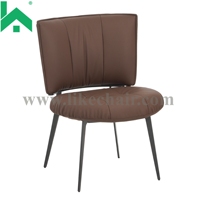 Chaise de salle à manger moderne en cuir, durable, écologique et légère pour hôtel et restaurant