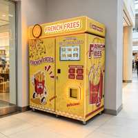 Distributeur automatique de frites, robot distributeur de poulet frit et de frites chaudes