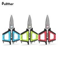 Tijeras de Pesca Multifuncionales de Acero Inoxidable de 16 cm, para Cortar Sedales Trenzados, Accesorios de Pesca con Color Personalizado