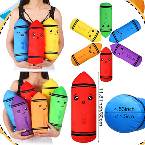 Peluche Crayon Personnalisée de Haute Qualité 30 cm – Coussin Poupée Crayon <span class=keywords><strong>pour</strong></span> <span class=keywords><strong>la</strong></span> <span class=keywords><strong>Rentrée</strong></span> des Classes, Décoration de Chambre de Lecture <span class=keywords><strong>pour</strong></span> Tout-petits et Enfants d'âge Pré<span class=keywords><strong>scolaire</strong></span> - Product Image 2