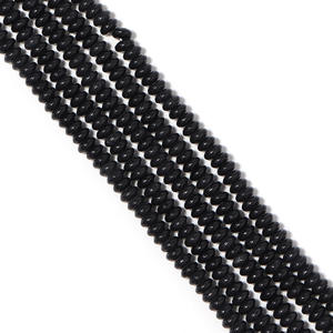 2*4mm pallina di pietra di abaco naturale Howlite cristallo aventurina nera agata ruota Rondelle perle di pietre sciolte fai da te creazione di gioielli - Product Image 4