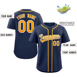 Camiseta de Béisbol Personalizada con Nombre y Número Bordados, para Hombre, Absorbente de Humedad, Unisex, Nombre del Equipo 00, Impresión en Serigrafía - Product Image 2