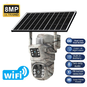 Solar Powered Camouflage Wi-Fi <b>Camera</b> 8MP Ultra HD Human Detection Outdoor Waterproof Surveillance - Product Image 2