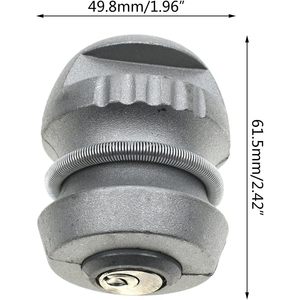 Cerradura de bola de remolque Tertioi de 2 pulgadas, pasador de seguridad de acero con llaves y llave Allen para protección antirrobo de caravanas - Product Image 3