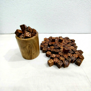 Dés en bois poli de qualité supérieure, dés de jeu de table, dés de luxe, dés vintage, dés personnalisés, dés de jeu modernes de luxe - Product Image 1
