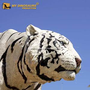Statue de tigre, en fibre de verre, taille de vie - Product Image 2