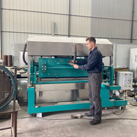 Machine de moulage de pâte à papier recyclé pour la production de boîtes à œufs, de plateaux à fruits et d'emballages en papier