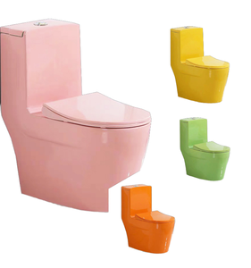 WC monobloc moderne en céramique à double chasse d'eau, coloré, pour enfants, pour usage scolaire, salle <span class=keywords><strong>de</strong></span> bain, sanitaires pour enfants - Product Image 1
