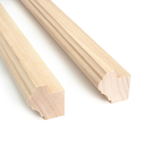 Trim Kayu Solid Custom Profil Apa Saja, Lis Kayu untuk Crown, Baseboard, Kusen Pintu, Bingkai Gambar, Pasokan Pabrik OEM ODM