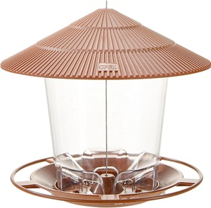Mangeoire à oiseaux en cascade anti-écureuil suspendue avec matériau ABS/PVC résistant à l'eau pour une utilisation en extérieur, thème animal moderne - Product Image 1