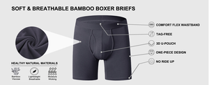 Boxer da <span class=keywords><strong>Uomo</strong></span> a <span class=keywords><strong>Vita</strong></span> <span class=keywords><strong>Alta</strong></span>, Intimo in Tessuto Lavorato a Maglia Traspirante Senza Cuciture 3D |   Costumi da bagno elasticizzati con logo personalizzato per un comfort che dura tutto il giorno - Product Image 4