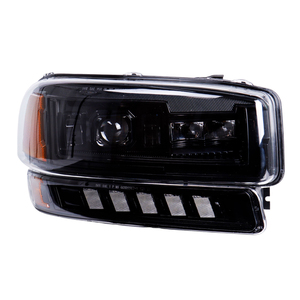 Venta al por Mayor de Fábrica: Faros Delanteros LED con Proyector DOT para GMC Yukon XL, Compatibles con GMC Sierra 1500 2500 HD <span class=keywords><strong>3500</strong></span> de 1999-2007 - Product Image 3