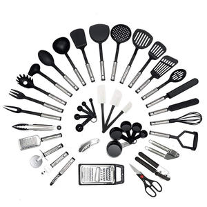 <b>Silicone</b> <b>Kitchen</b> <b>Utensils</b> <b>Set</b> Stainless Steel - Product Image 1