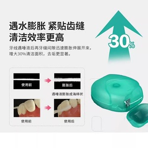 Hilo Dental Expandible Sushine de 50 m con Sabor a Menta y Cera para Limpieza Interdental - Product Image 2