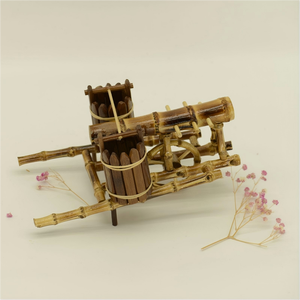 Décoration <span class=keywords><strong>artisanale</strong></span> en bambou pur fait main, motif <span class=keywords><strong>roue</strong></span> <span class=keywords><strong>de</strong></span> Ferris et <span class=keywords><strong>roue</strong></span> à eau, double seau porte-bonheur, pour la maison, cadeau, vente en gros - Product Image 2