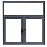CBMmart Open Out Ventanas de aluminio Low E Coating Aluminio PVC Ventanas de vidrio abatibles Perfil Vidrio Ventanas de aluminio