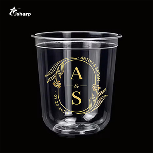 Vaso de Plástico PP Transparente Esmerilado con Fondo Redondo en Forma de U para Bebidas de Té con Leche, con Tapas, Personalizable con Logotipo, Venta Caliente - Product Image 4