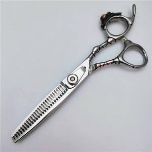 Ciseaux à cheveux personnalisables 6,0 pouces, ciseaux à effiler en acier inoxydable 440C, tête droite, pour droitiers, usage professionnel - Product Image 2