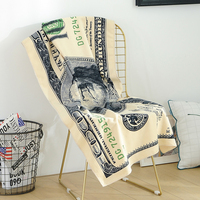 Absorbant l'eau Séchage rapide USA Dollar Euro Impression personnalisée Serviette de plage en microfibre éponge