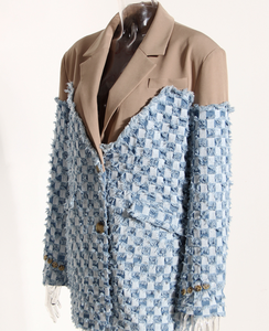 Runwaylover เสื้อ2023ลายตารางสำหรับผู้หญิงเสื้อโค้ทสไตล์ยาวสำหรับ2028 - Product Image 3