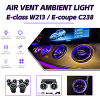 Luz Ambiental LED de 64 Colores para Rejilla de Ventilación de Aire Acondicionado, Sincronización con el Sonido, para Mercedes-Benz Clase E W213 E-Coupe C238, Decoración Interior del Automóvil