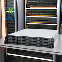 12-Bay RackStation RS2423RP + RS2423 + 2U penyimpanan jaringan tanpa disk Server SSD antarmuka USB produk bekas