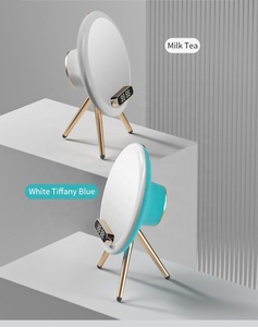 Đèn Cạnh Giường Q6 Gương Làm Đẹp Thông Minh Cho Nữ Đèn Ngủ Loa Để Bàn Có Đồng Hồ Báo Thức Đèn Led Sạc Không Dây 15W - Product Image 2