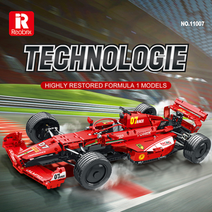 Reobrix 1:8 Control Remoto F1 Modelo SF71H Fórmula Modelo de Carreras Fórmula Uno Modelo de Coche BloBuilding Blocks Sets Niños Regalo de Cumpleaños - Product Image 2