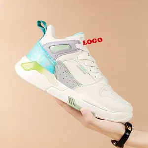 Sepatu bot Ankle wanita, sneaker Platform musim gugur untuk perempuan 2021